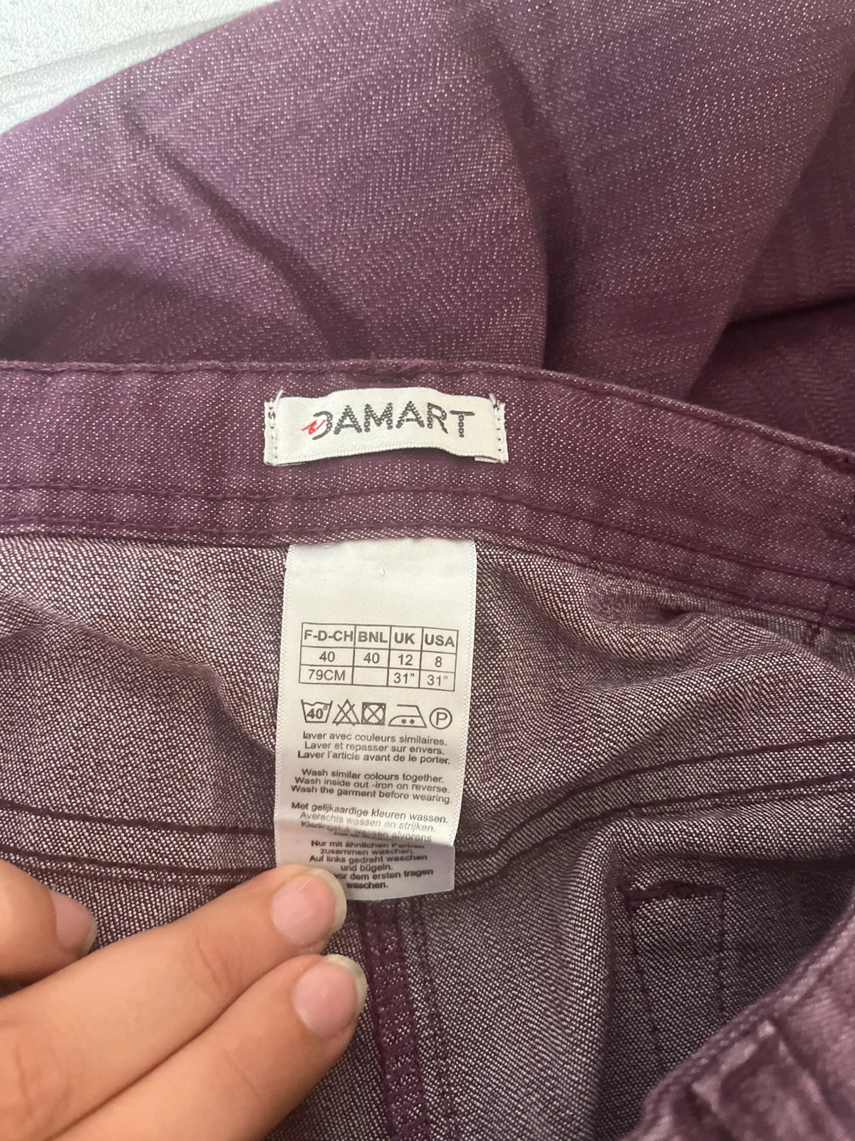 Pantalon violet – Taille 40 – Damart – photo 3